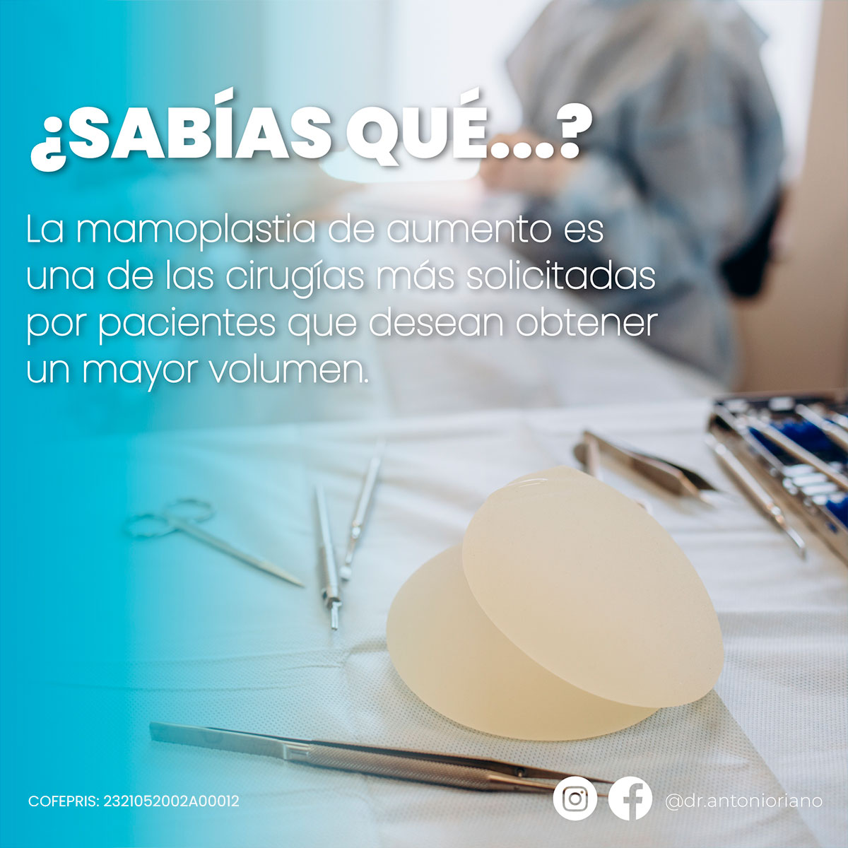 Sabías qué: la mamoplastia de aumento es una de las cirugías más solicitadas